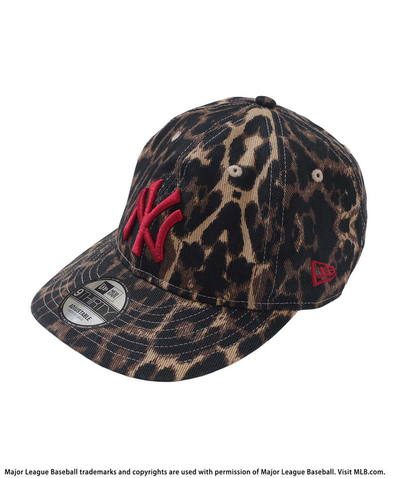 【NEW ERA】MLBロゴ総柄9TWENTYキャップ 詳細画像 レオパード 4