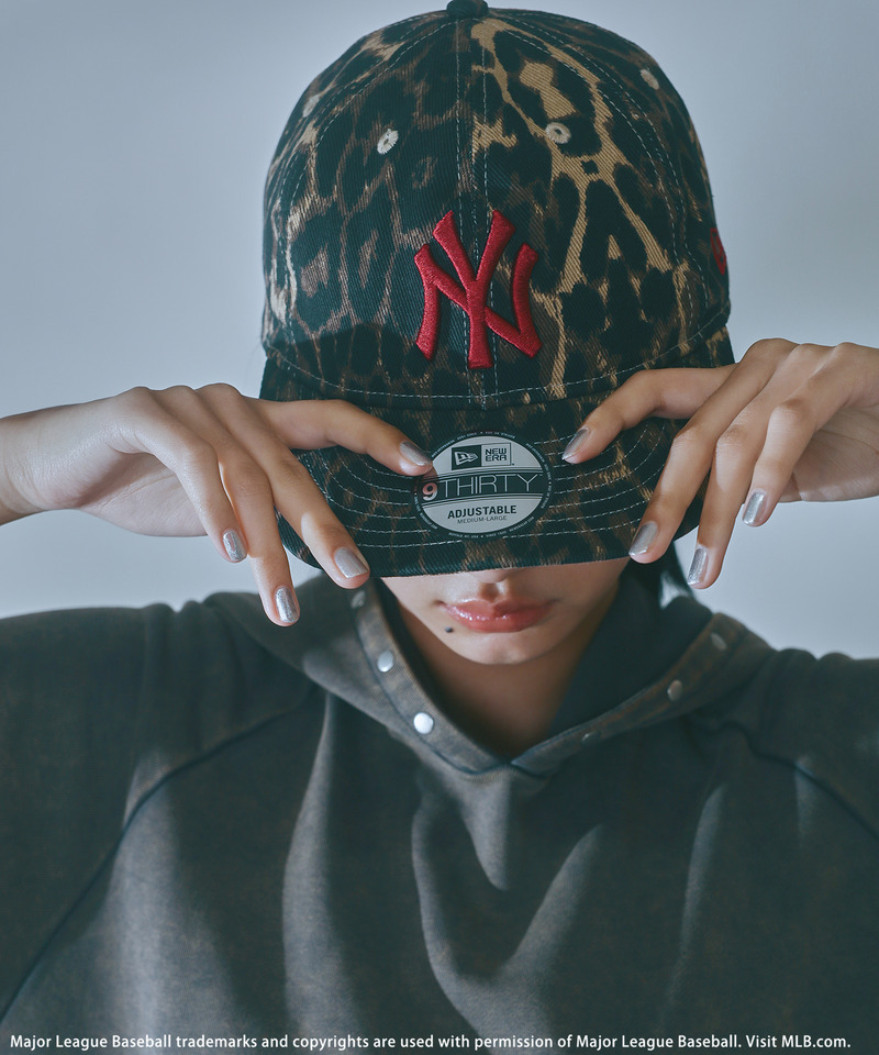 【NEW ERA】MLBロゴ総柄9TWENTYキャップ 詳細画像 レオパード 8