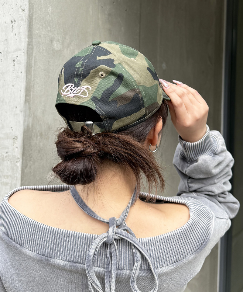 【NEW ERA】MLBロゴ総柄9TWENTYキャップ 詳細画像 カーキ系 15