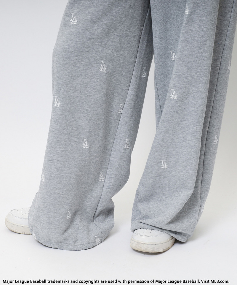 【MLB】総柄刺しゅうロゴフーディセットアップ 詳細画像 グレー 24