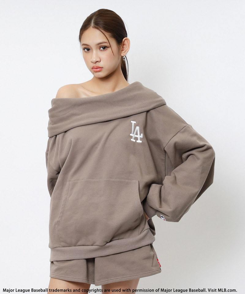 【MLB】2WAYフーディーセットアップ 詳細画像 ブラウン 1