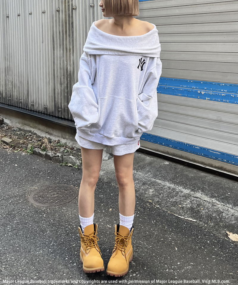 【MLB】2WAYフーディーセットアップ 詳細画像 グレー 13