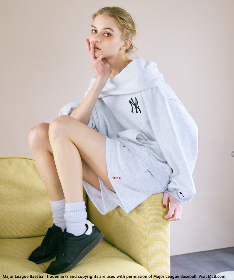 【MLB】2WAYフーディーセットアップ 詳細画像 グレー 3