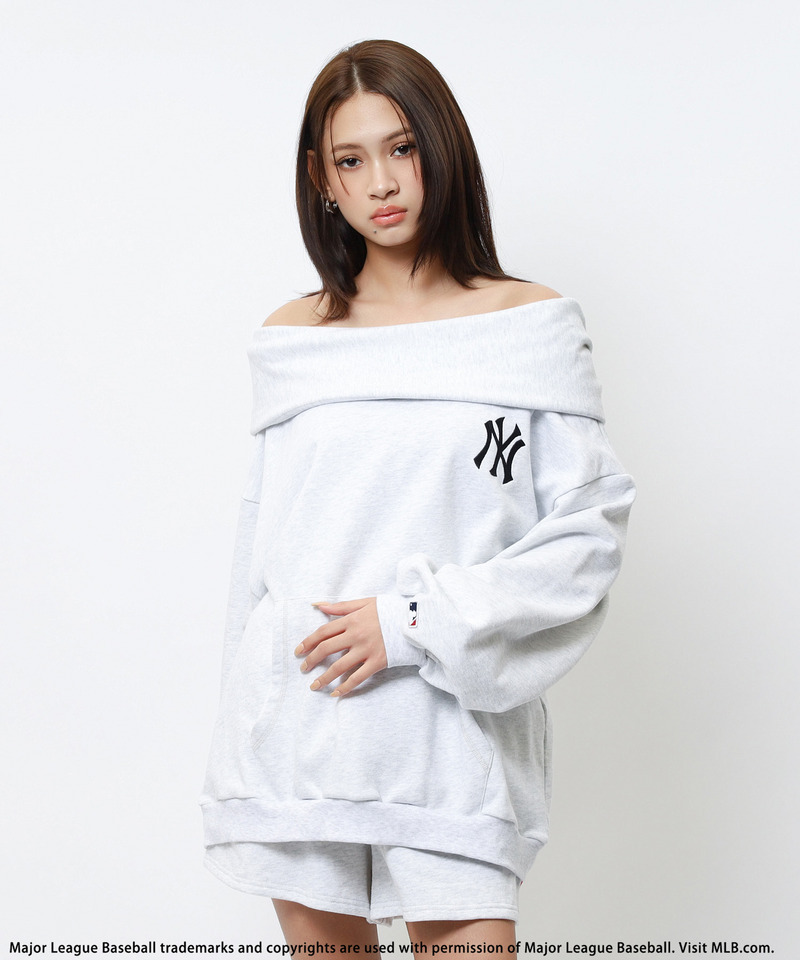 【MLB】2WAYフーディーセットアップ 詳細画像 グレー 7