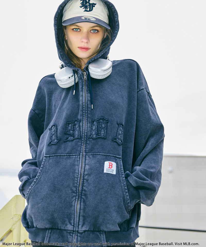 【MLB】ZIPビッグフーディー 詳細画像 ネイビー 1