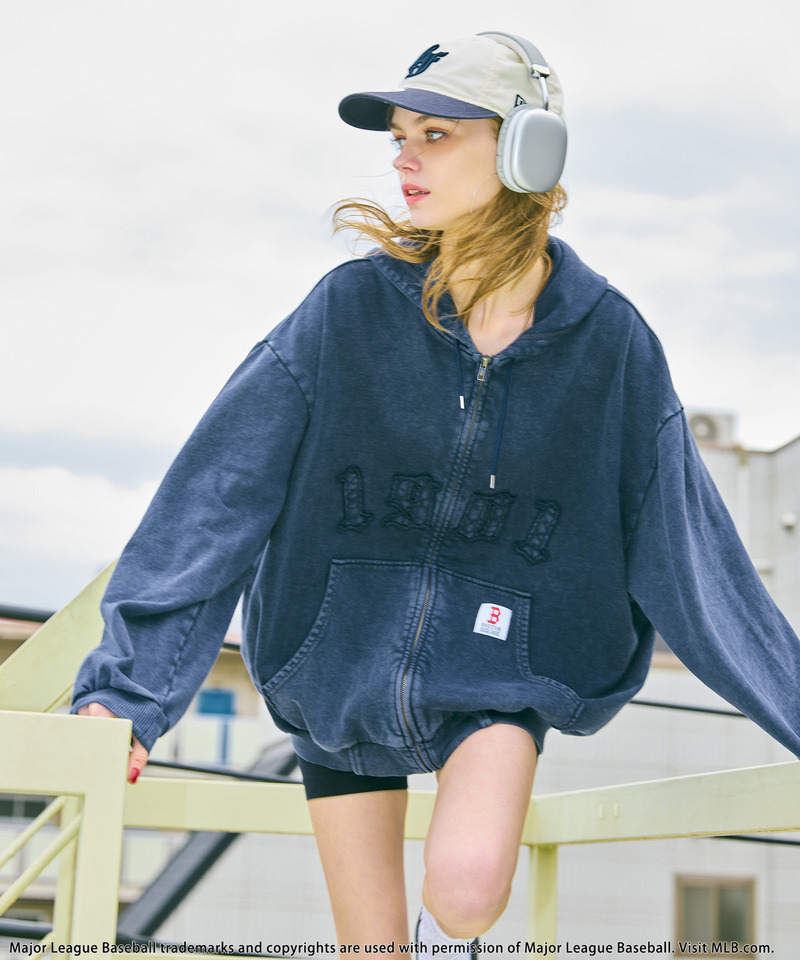 【MLB】ZIPビッグフーディー 詳細画像 ネイビー 3