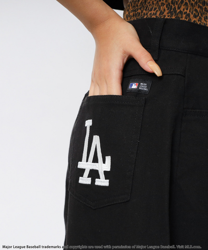 【MLB】ダブルウエストバレルレッグパンツ 詳細画像 ブラック 20