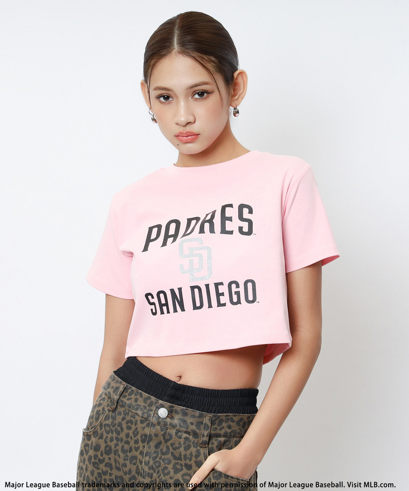 【MLB】プリントロゴTシャツ 詳細画像 ピンク 2