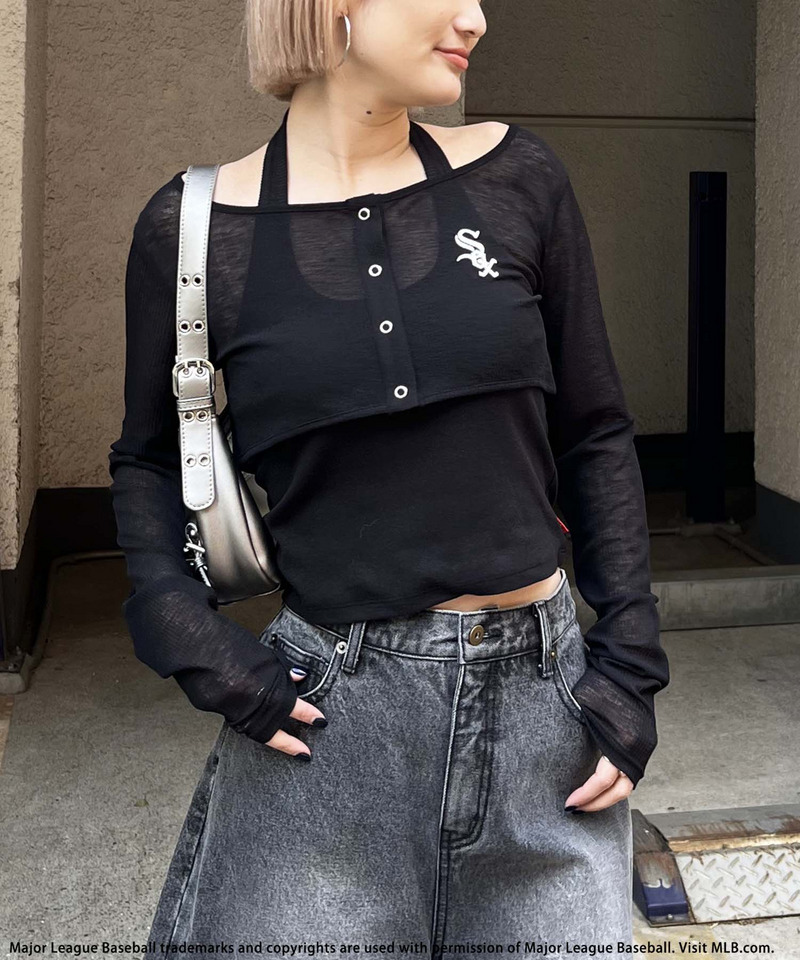 【MLB】ホルタータンクアンサンブル 詳細画像 ブラック 4