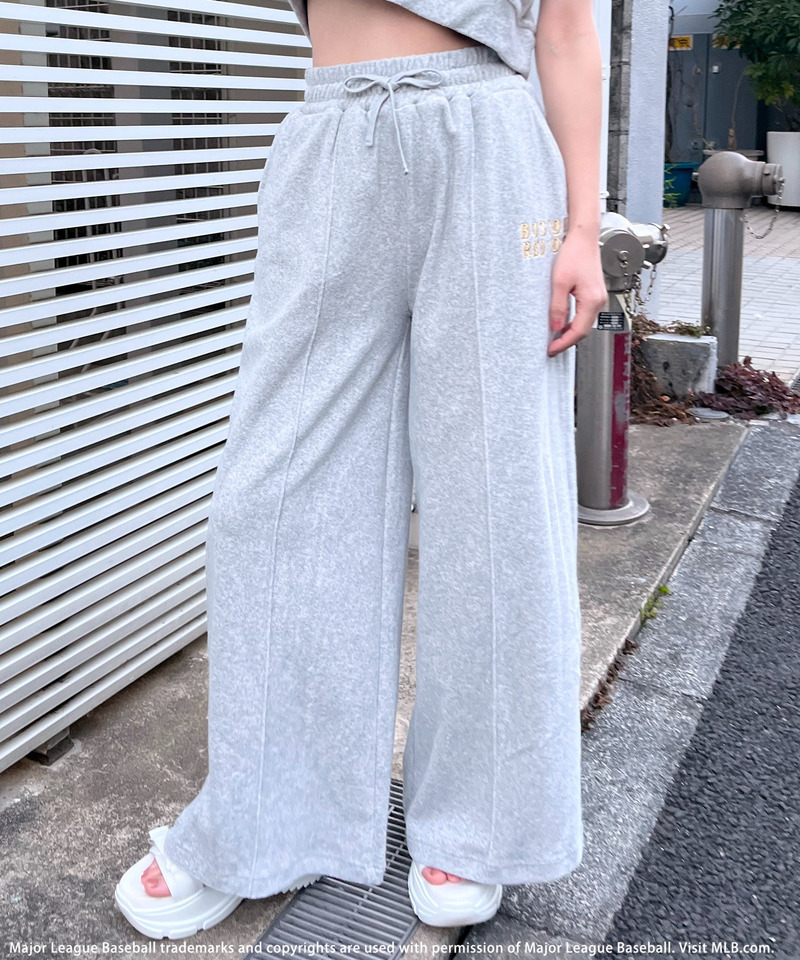 【MLB】ロゴパイルフーディーセットアップ 詳細画像 グレー 13