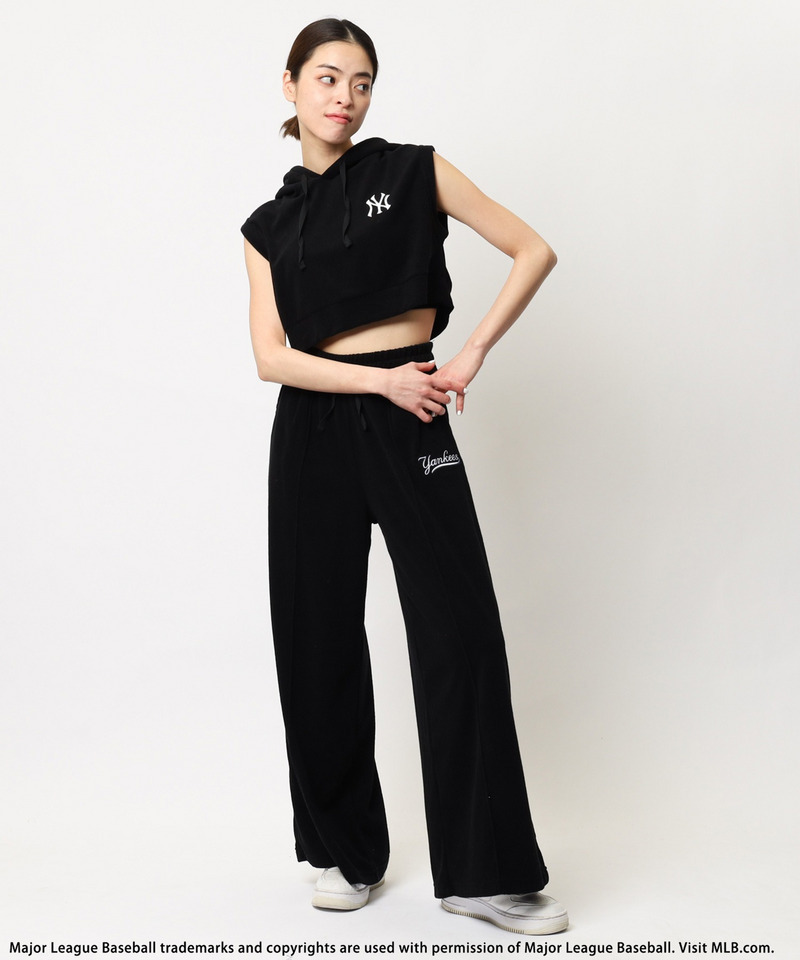 【MLB】ロゴパイルフーディーセットアップ 詳細画像 ブラック 5