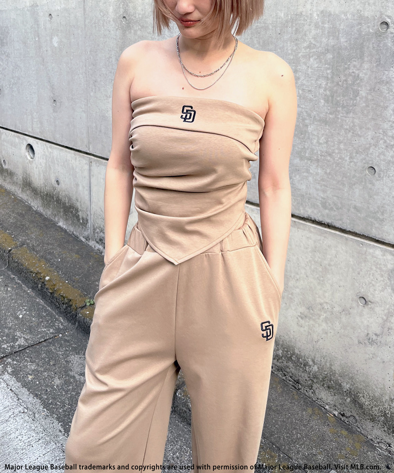 【MLB】ロゴベアポンチセットアップ 詳細画像 ベージュ 15