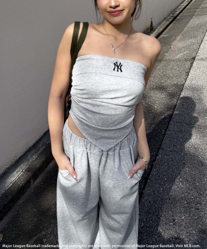 【MLB】ロゴベアポンチセットアップ 詳細画像 グレー 4