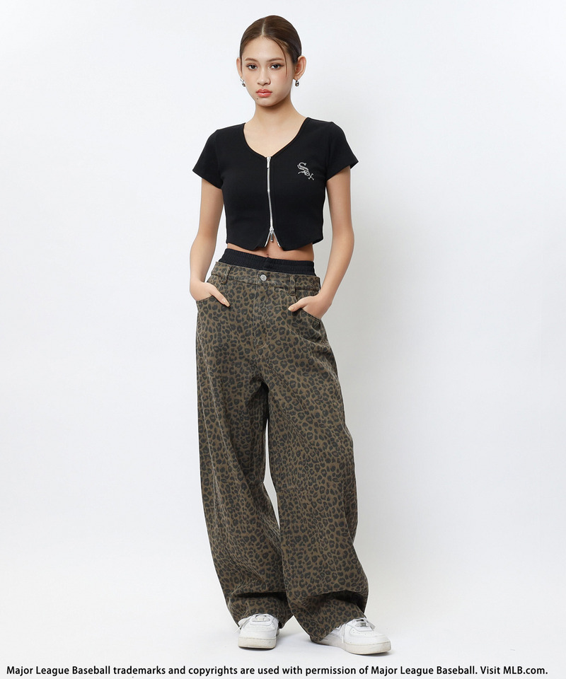 【MLB】ZIPロゴリブトップス 詳細画像 ブラック 3