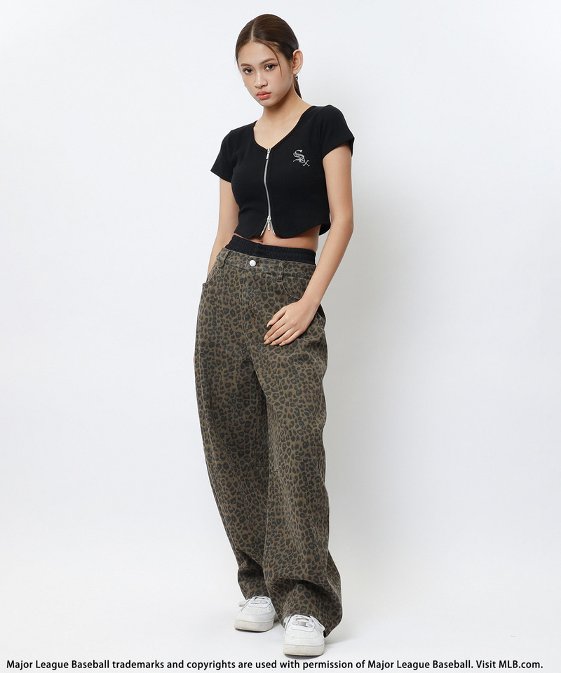 【MLB】ZIPロゴリブトップス 詳細画像 ブラック 4