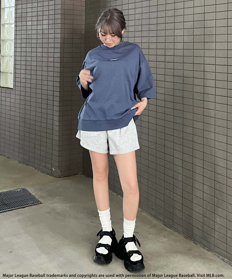 【MLB】ハーフサイズPO&times;ショートパンツ 詳細画像 グレー系 5