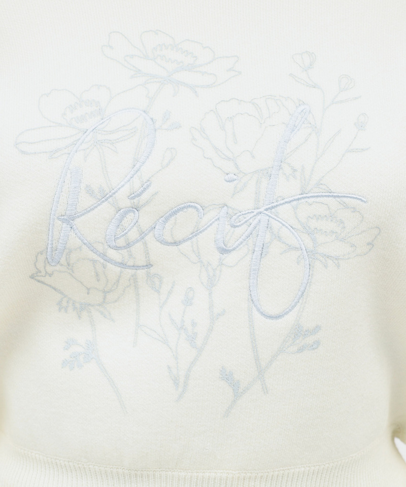 オリジナル刺しゅうプリントニットトップス 詳細画像 オフホワイト 7