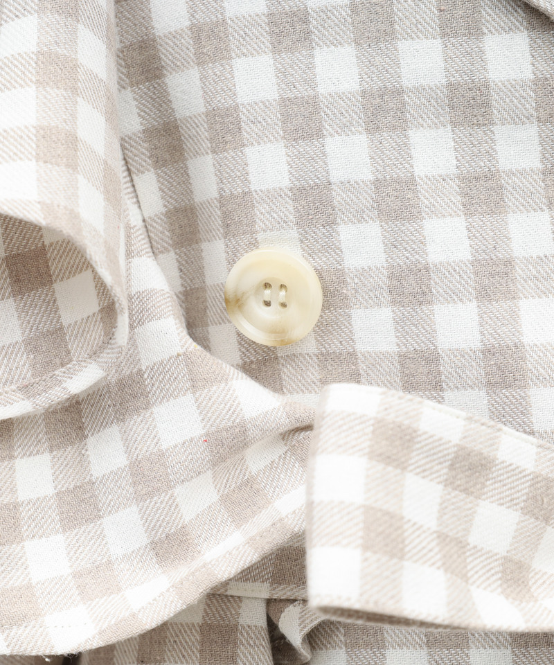 ギンガムチェックラッフルロングコート 詳細画像 ベージュ 9