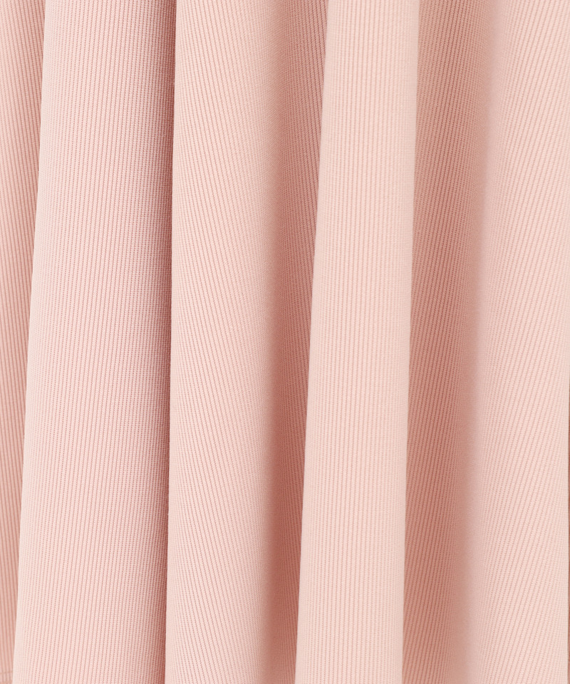 オフショルリボンチュールドッキングフレアワンピース 詳細画像 ピンク 8