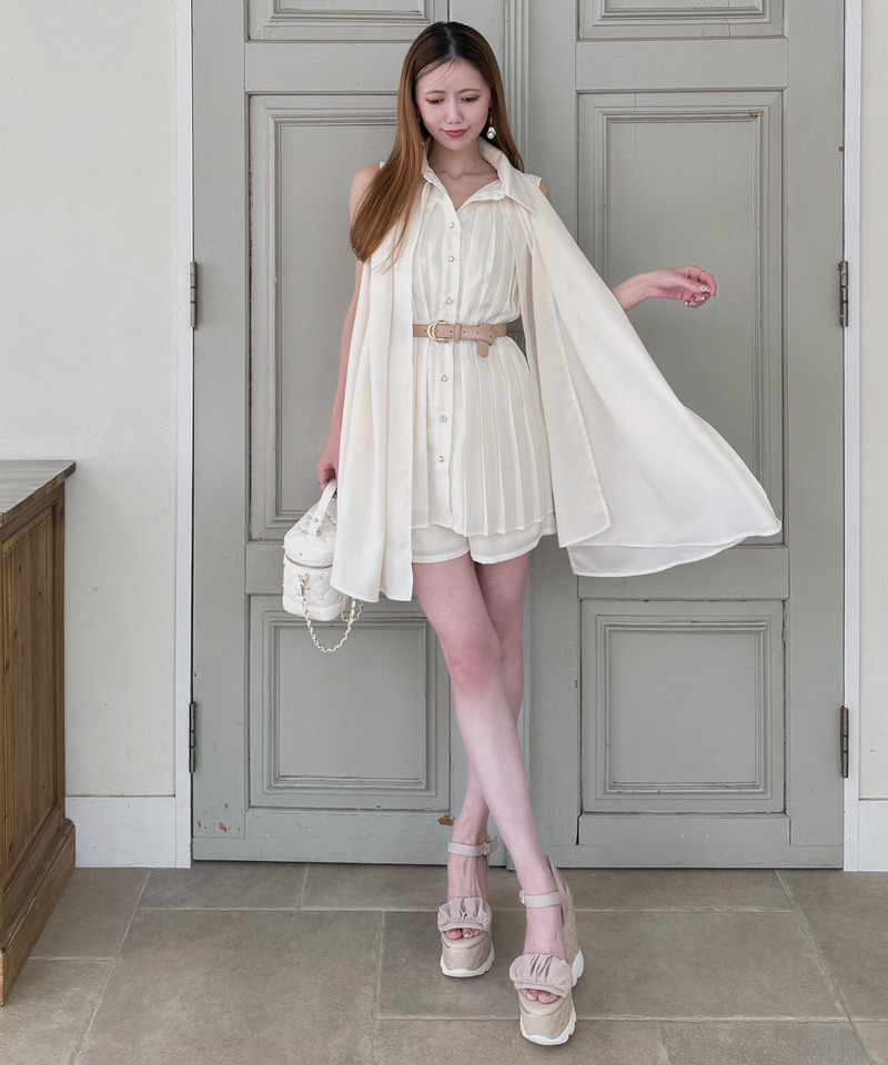 many wayケープブラウスセットアップ 詳細画像 オフホワイト 18