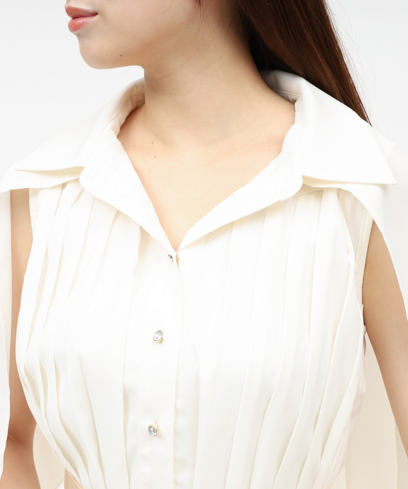 many wayケープブラウスセットアップ 詳細画像 オフホワイト 5
