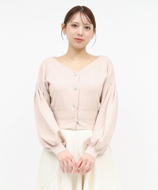 オリジナルロゴ配色カーデトップス