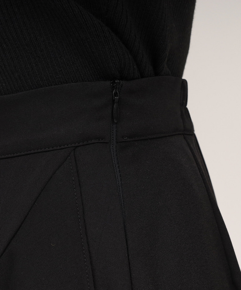 ドットチュールラッフルフレアスカート 詳細画像 ブラック 6