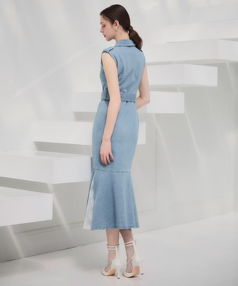 liberty デニムノースリーブマーメイドワンピース 詳細画像 ブリーチ 2