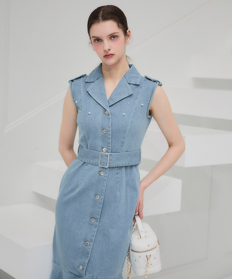 liberty デニムノースリーブマーメイドワンピース 詳細画像 ブリーチ 3