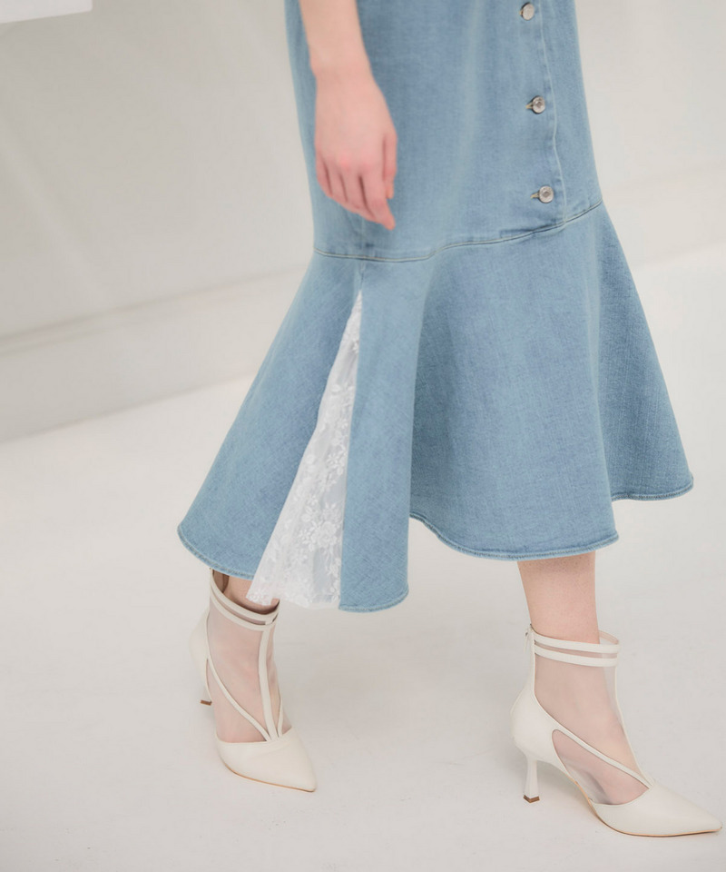 liberty デニムノースリーブマーメイドワンピース 詳細画像 ブリーチ 4