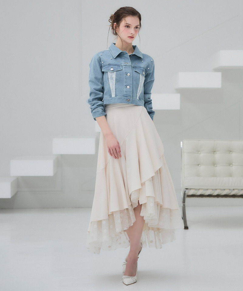 liberty デニムコンパクトジャケット 詳細画像 ブリーチ 4