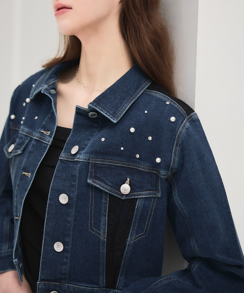 liberty デニムコンパクトジャケット 詳細画像 インディゴ 2