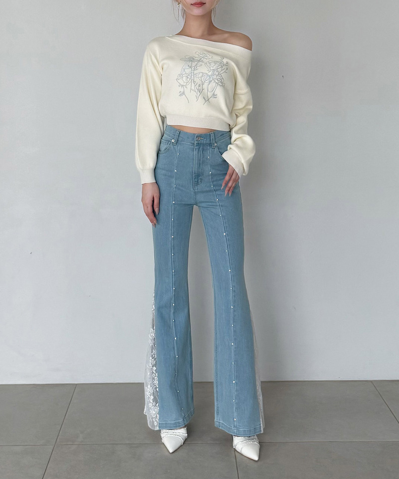 liberty デニムフレアパンツ｜ROYAL PARTY ロイヤルパーティー 商品