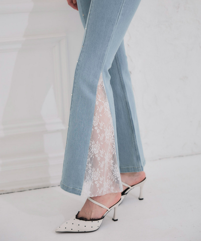 liberty デニムフレアパンツ 詳細画像 ブリーチ 3