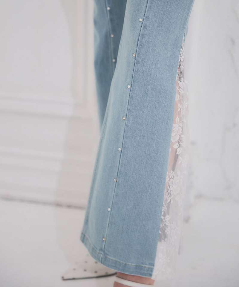 liberty デニムフレアパンツ 詳細画像 ブリーチ 4