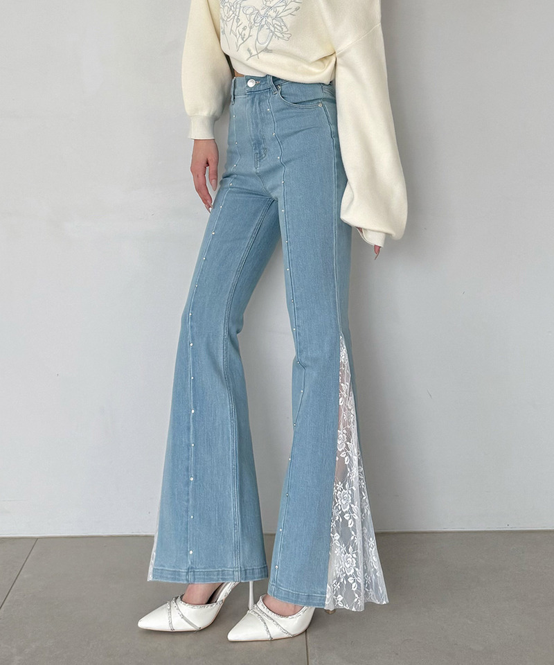 liberty デニムフレアパンツ 詳細画像 ブリーチ 6