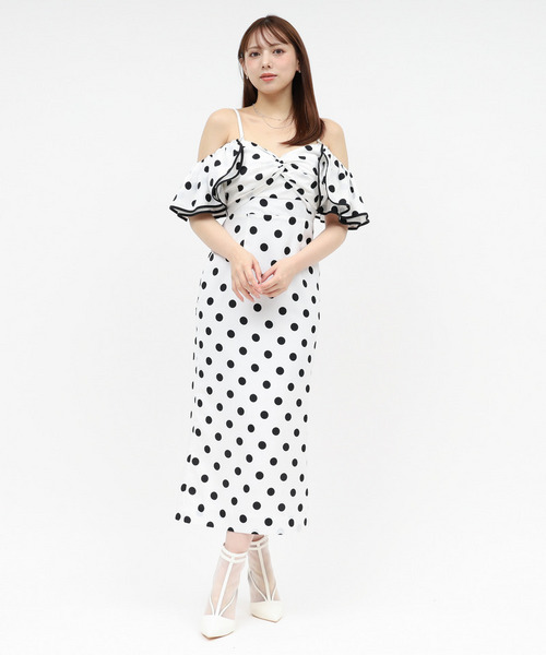 ラッフルドットレディドレス 詳細画像