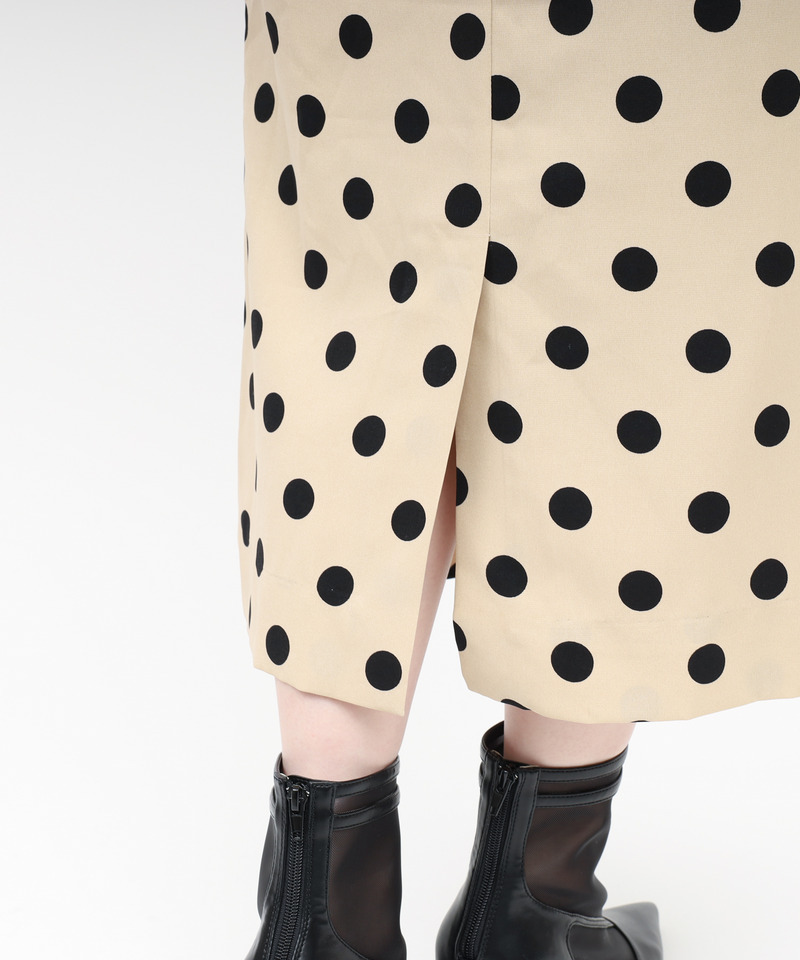 ラッフルドットレディドレス 詳細画像 ベージュ 10