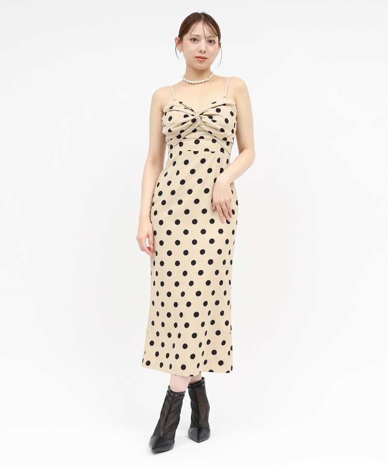 ラッフルドットレディドレス 詳細画像 ベージュ 13