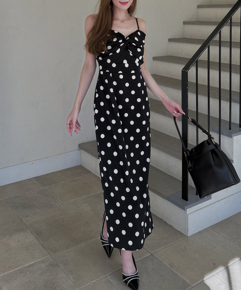 ラッフルドットレディドレス 詳細画像 ブラック 5