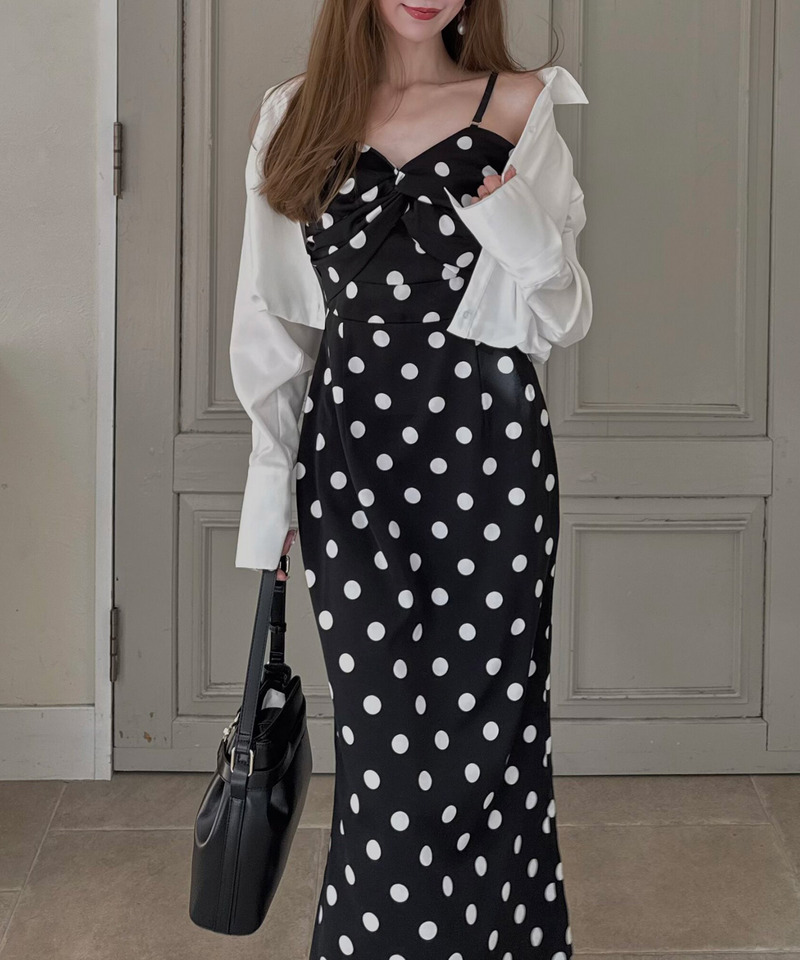 ラッフルドットレディドレス 詳細画像 ブラック 6