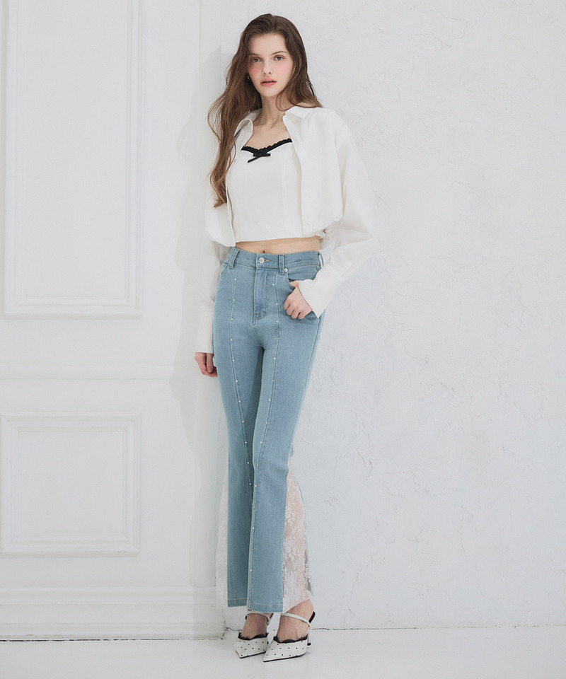 レーストリミングリボンキャミソール 詳細画像 オフホワイト 4