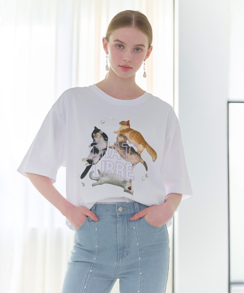 Libre Baby Cat BIG T 詳細画像 オフホワイト 1