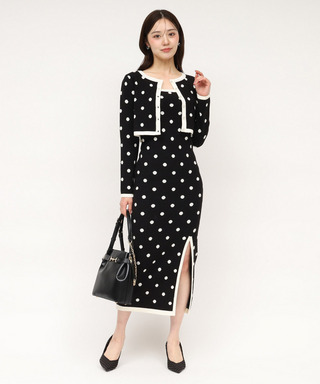 アンサンブルドットタイトワンピース