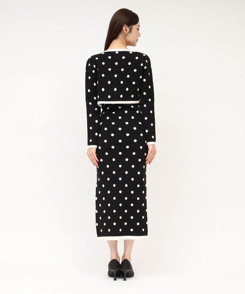 アンサンブルドットタイトワンピース 詳細画像 ブラック 3