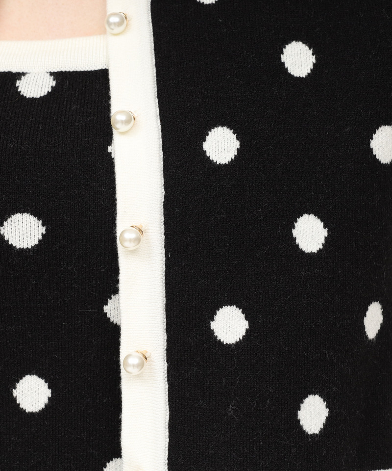 アンサンブルドットタイトワンピース 詳細画像 ブラック 4