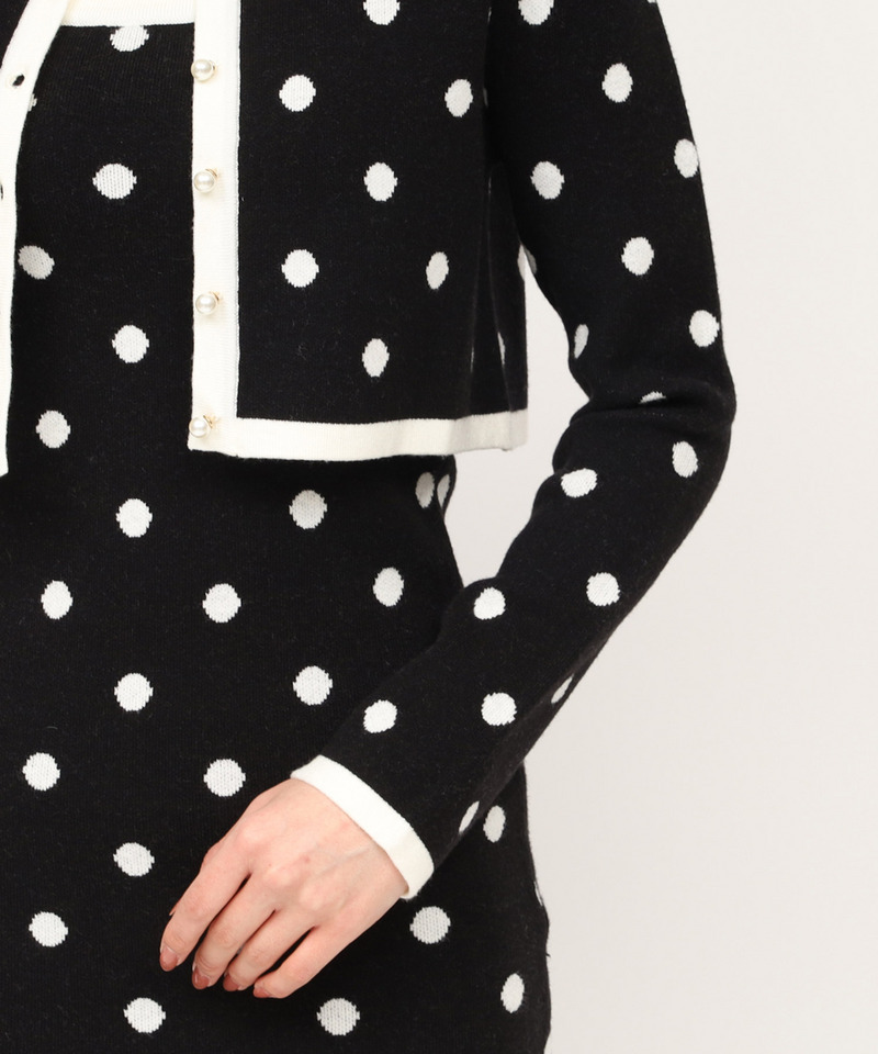 アンサンブルドットタイトワンピース 詳細画像 ブラック 6