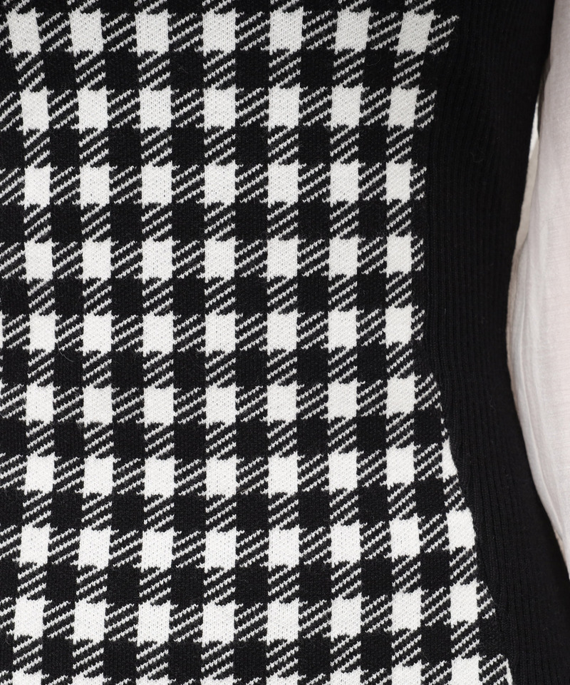 シャツドッキングシェイプアップミニワンピース 詳細画像 ブラック 6