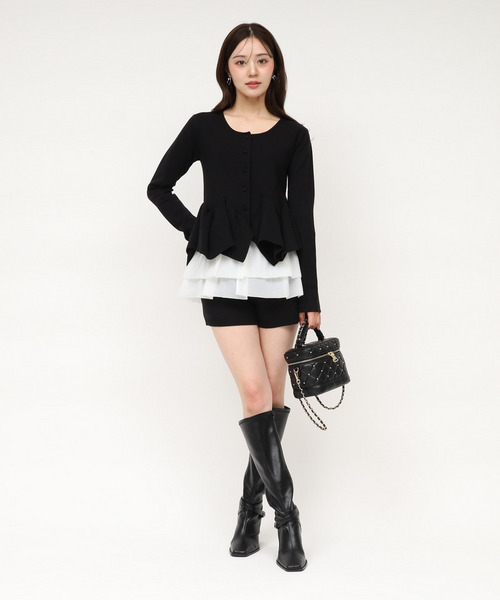 ニットショートパンツ 詳細画像