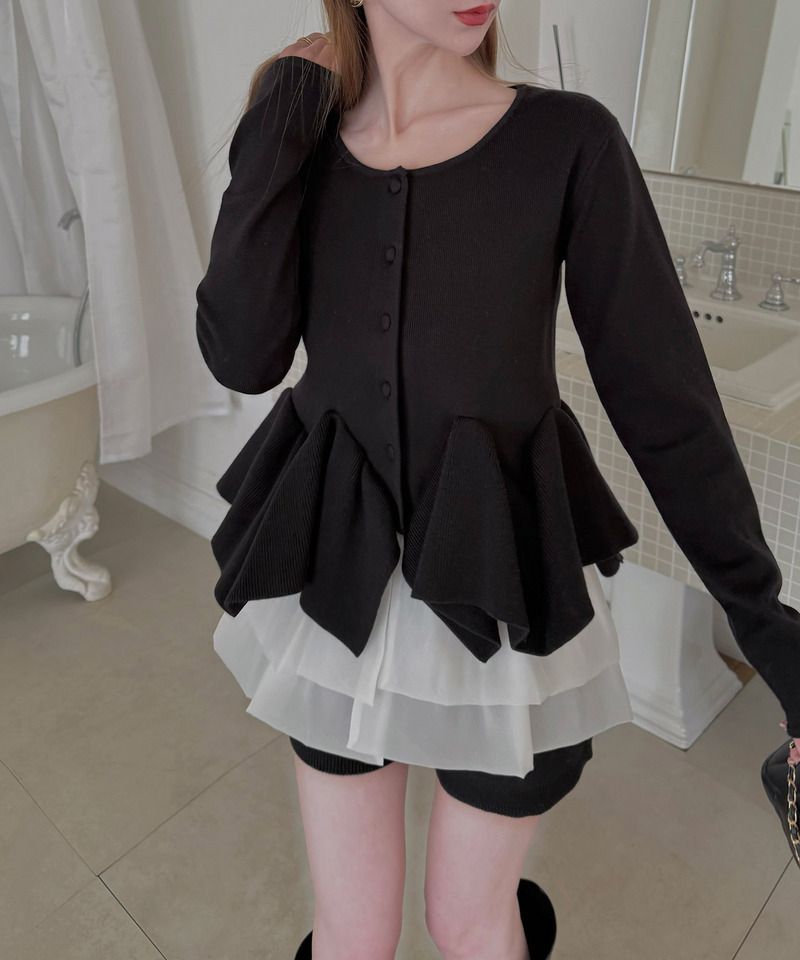 ニットショートパンツ 詳細画像 ブラック 10